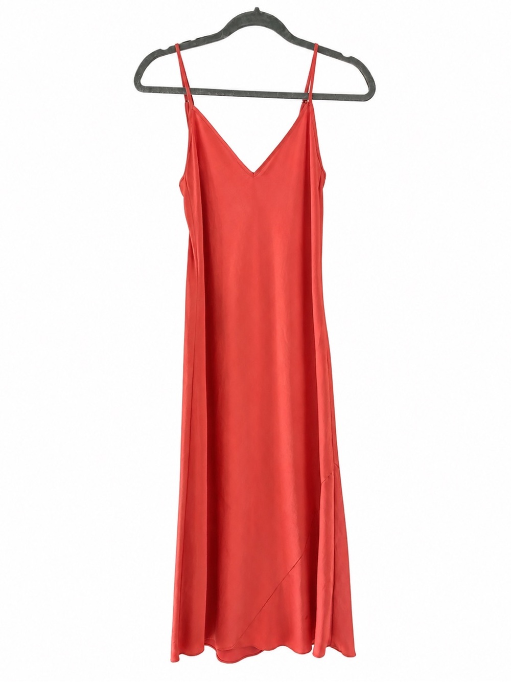 Wilfred Persimmon Midi Slip Dress with V-Neck